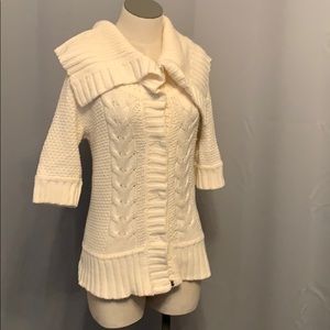 Women’s Cream knit sweater from Express Size M